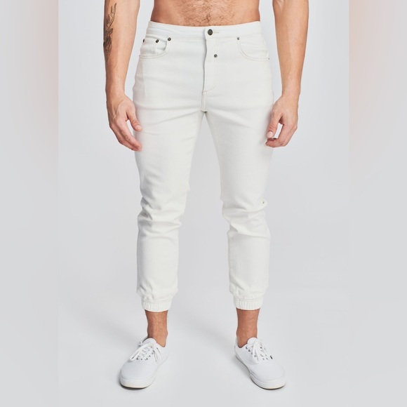 SER.O.YA Other - SEROYA White Arizona Unisex Dakota Fitted Jogger NEW Sz 31